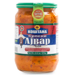 Kostana Serbian Style Ajvar MILD, 23.6 oz (670g) 58133