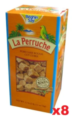 La Perruche Brown Sugar Cubes, CASE (8 x 26 oz (750g))