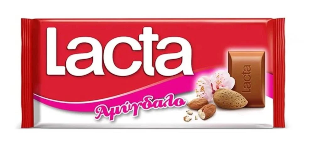 Lacta Milk Chocolate with Almonds, 85g