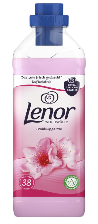 Lenor Pink Spring Garden Fabric Softener, 950ml