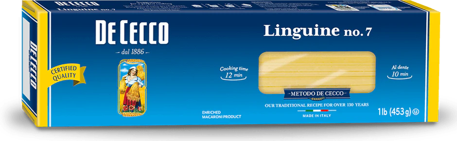 Linguine Pasta #7 (DE CECCO) 1 lb (453g)