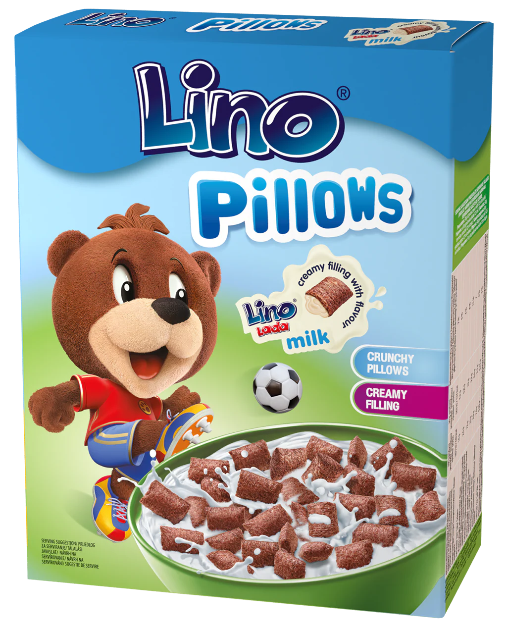 Lino Pillows Milk Crispy Cereal with Milk Filling, 250g