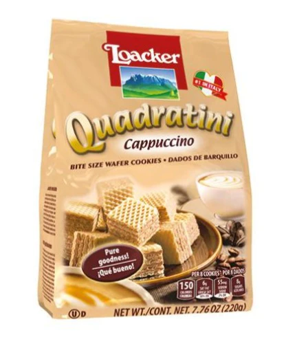 Loacker Cappuccino Quadratini 7.76 oz (220g)
