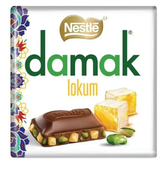 Lokum with Pistachios Milk Chocolate (Damak) 60g