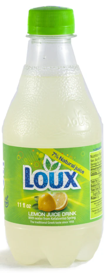 Loux Sparkling Lemon Juice Drink, 330ml (11 fl oz)