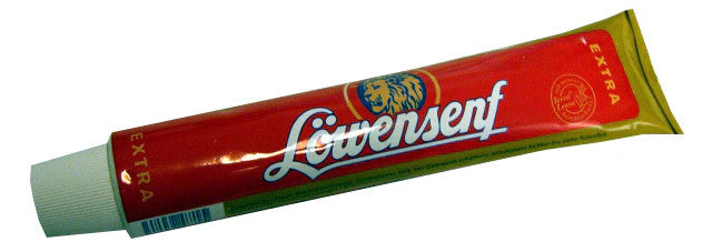 Lowensenf Extra Hot Mustard, 200 ml Tube