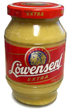 Lowensenf Extra Hot Mustard, 9.3 oz (265g) Jar