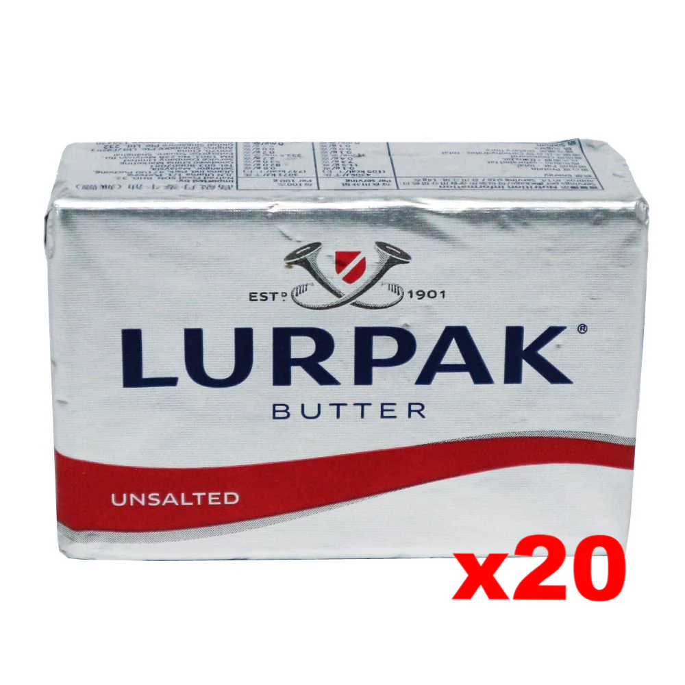 Lurpak Danish Unsalted Butter (CASE) (20 x 8 oz)