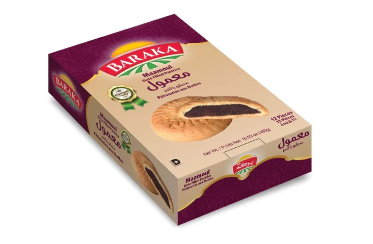 Maamoul, Date Filled Cookies (Baraka) 16.93 oz, 12 pieces