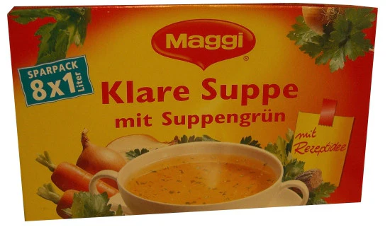 Maggi Klare Suppe mit Suppengrun, 8x1Liter