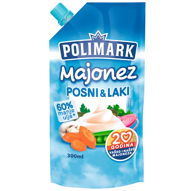 Majonez, Posni & Laki (Polimark) 280ml