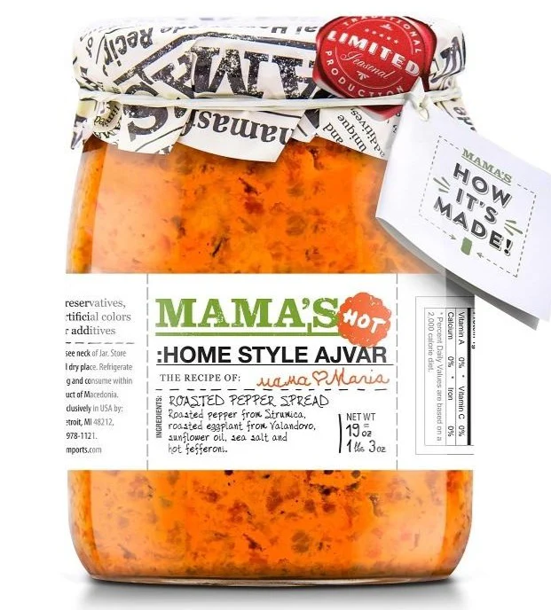 Mama's Home Style Ajvar HOT 19 oz