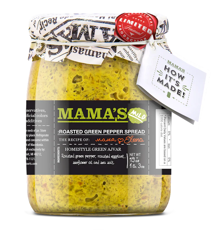 Mama's Roasted Green Pepper Spread, 19 oz