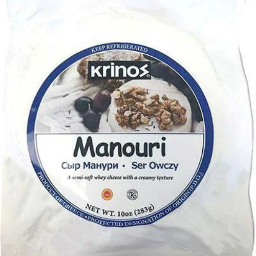 Manouri Cheese - Mild Sheep Cheese (Krinos) 10 oz (283 g)