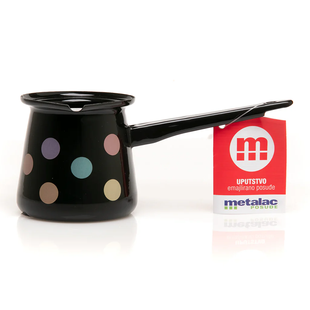 Metalac Enamel Coffee Pot, No.4, - Dots