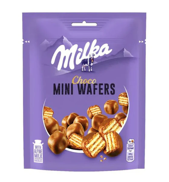 Milka Choco Mini Wafer, 110g Bag