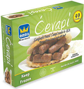 Minced Meat Sticks - Sarajevski Cevapi, 1.76 lb Box