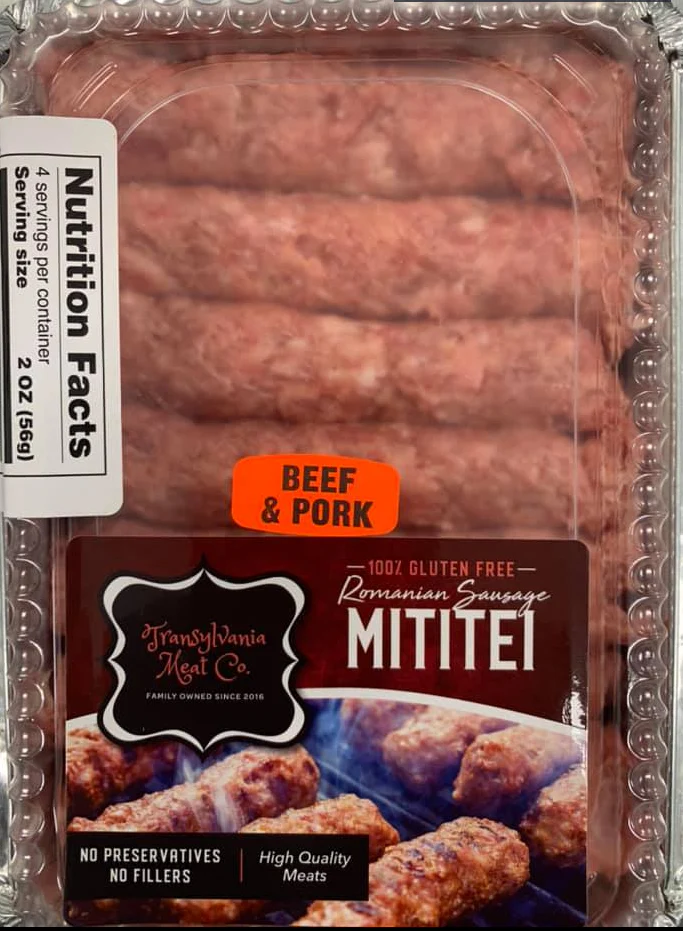 Mititei Pork And Beef Sausages (Transylvania Meat Co.) approx. 1.5 lbs (24 oz) - Image 3