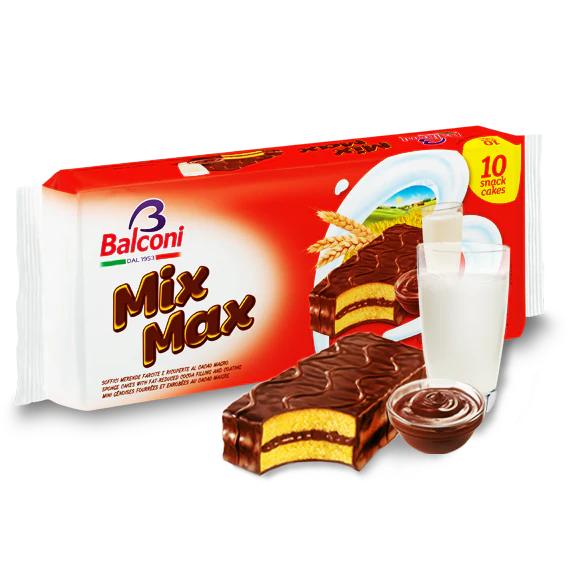 Mix Max, Sponge Cake with Cocoa Filling and Coating, 10pk 350g