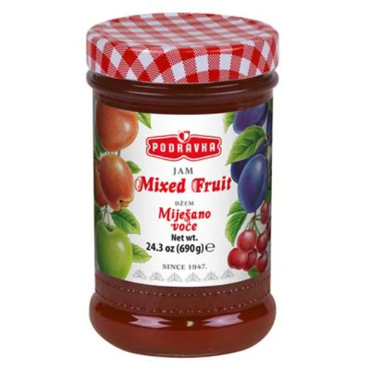 Mixed Fruit Jam (Podravka) 24.3 oz (690 g)