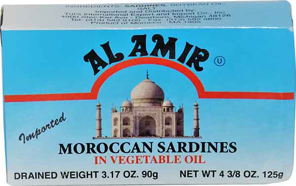 Moroccan Sardines in Vegetable Oil (Al AMIR) 125g
