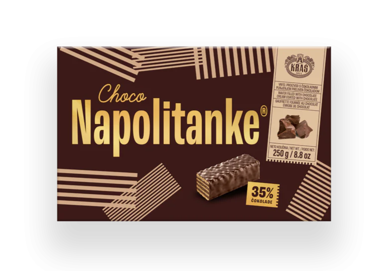 Napolitanke Chocolate Coated, 250g