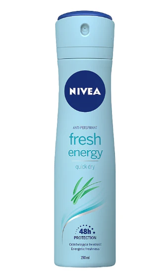 Nivea Spray Deodorant, Energy Fresh, 150ml