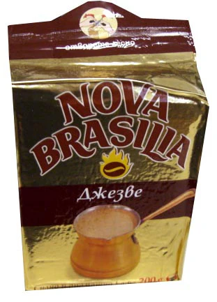 Nova Brasilia Ground Coffee, Djezve, 200g, brown pack