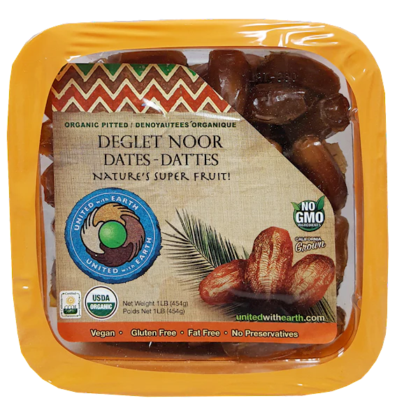 Organic Pitted Deglet Noor Dates (United with Earth) 1 lb