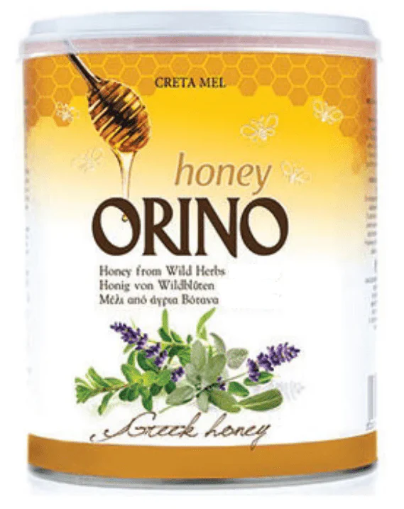 Orino Greek Honey from Wild Herbs and Coniferous Trees, 900g Can
