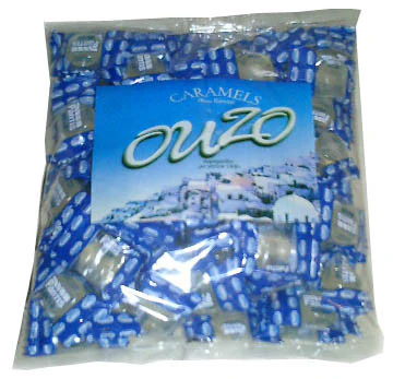 Ouzo Hard Candy (Fantis) 1lb - round tablets