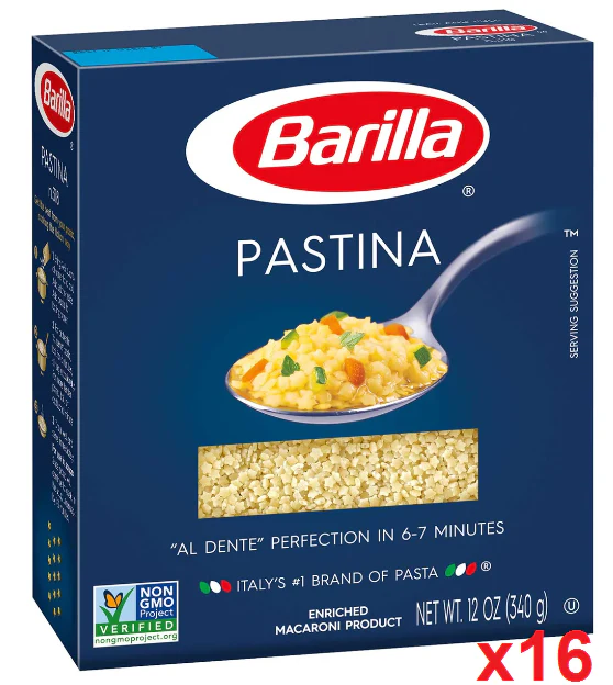 Pastina Pasta (Barilla) CASE (16 x 12 oz (340g)) (Pack of 16)