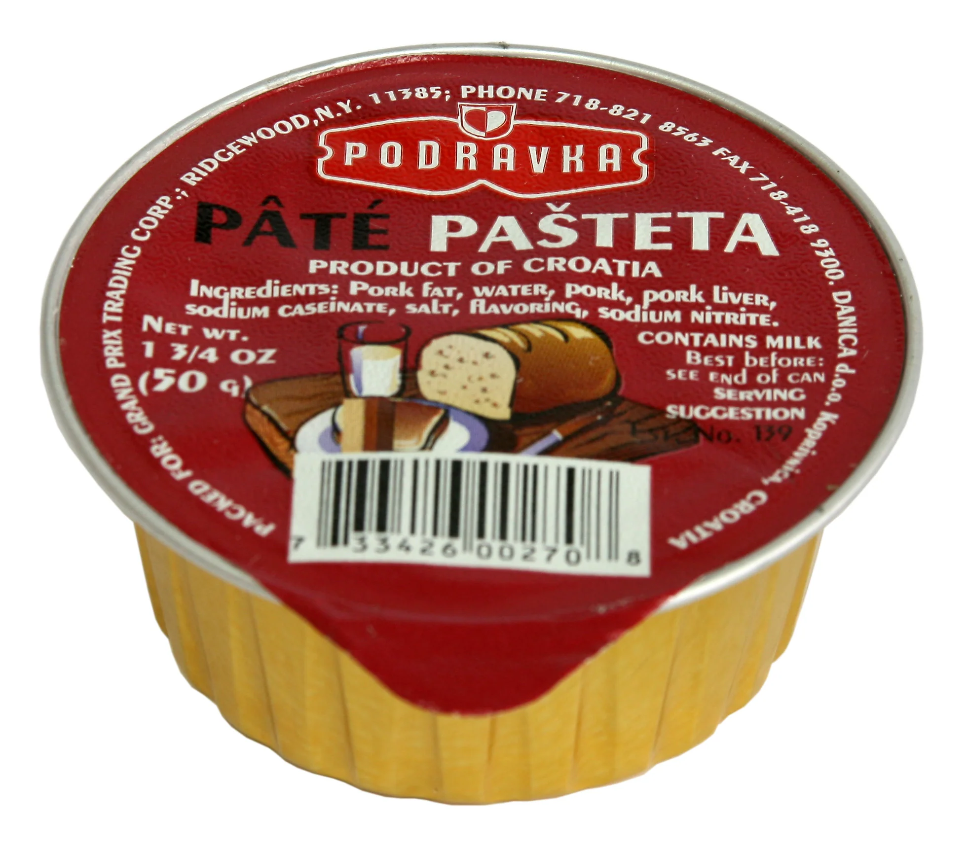 Pate Pasteta (Podravka) - 50 g
