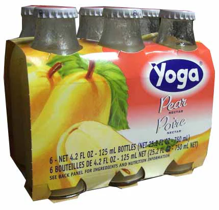 Pear Nectar (Yoga) CASE (6 x 4.2 oz) (6 Pack) Bottles