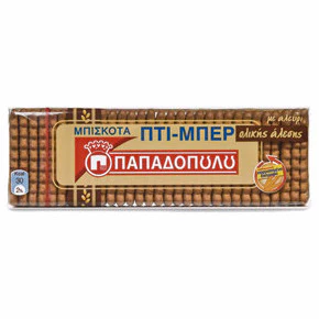 Petit Beurre WHOLE GRAIN Biscuits (Papadopoulos) 225g