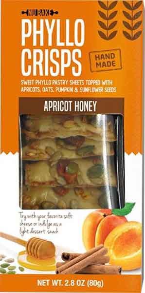 Phyllo Crisps with Apricot Honey (Nu Bake) 2.8 oz (80g)