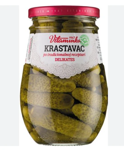 Pickled Cucumbers, Krastavac (Vitaminka) 670g