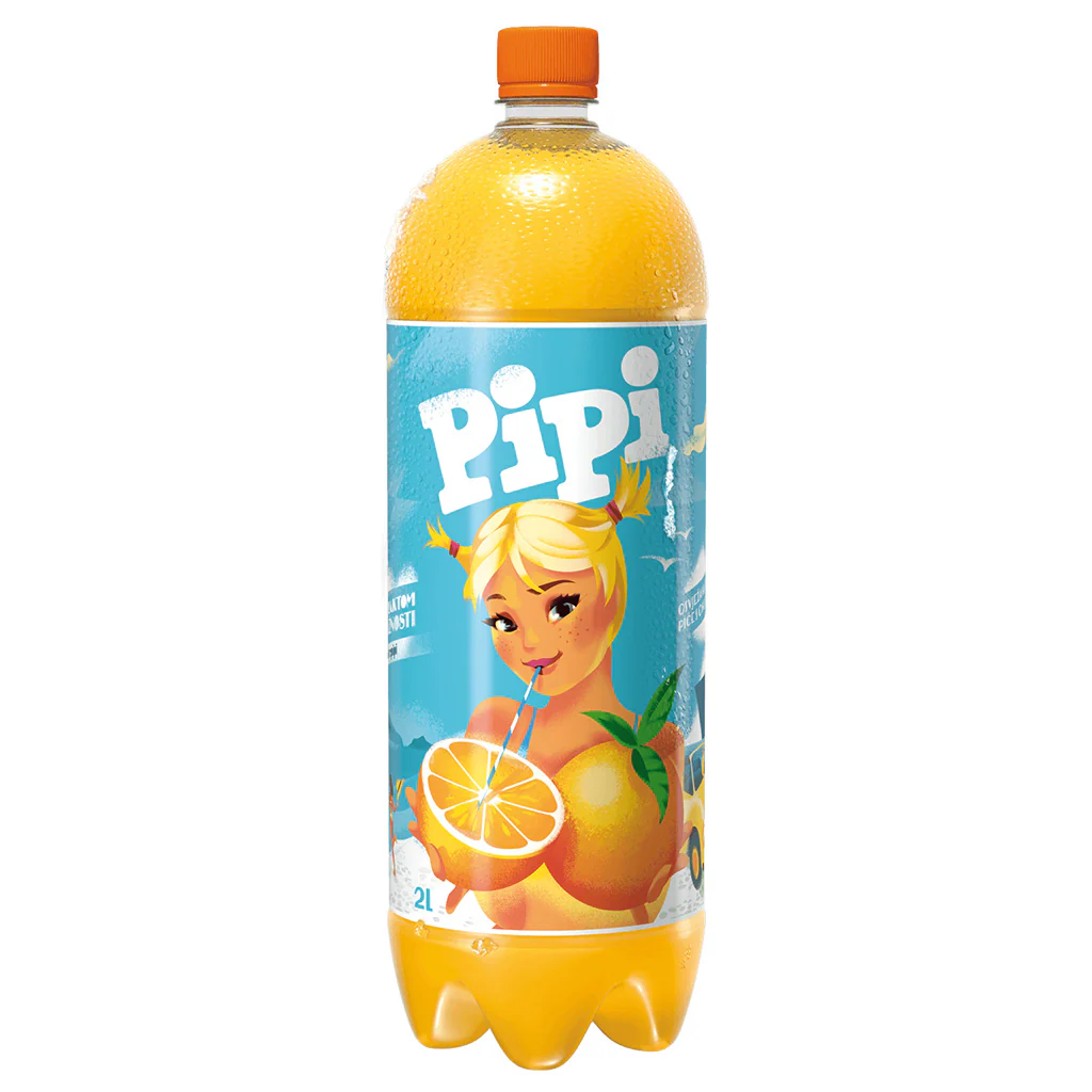 Pipi Orange Soft Drink, 1.5 L