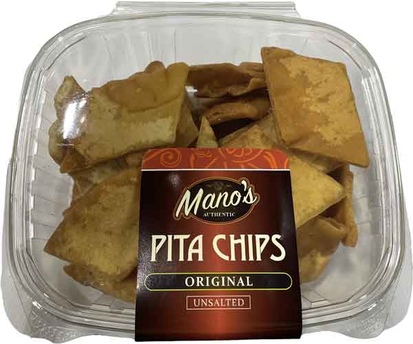 Pita Chips, Original - Unsalted (Mano's) 6 oz