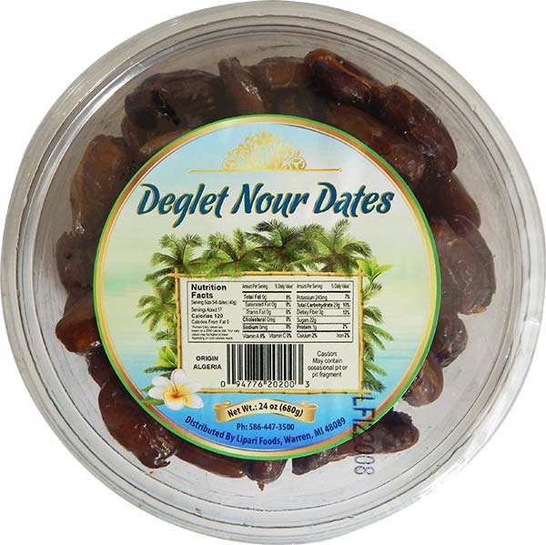 Pitted Dates (Deglet Nour) 24 oz - Image 2