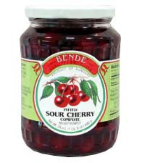 Pitted Sour Cherries Compote (bende) 24oz