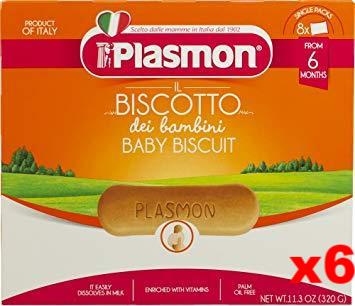 Plasmon Biscotti, 11.3-Ounce Boxes (Pack of 6)