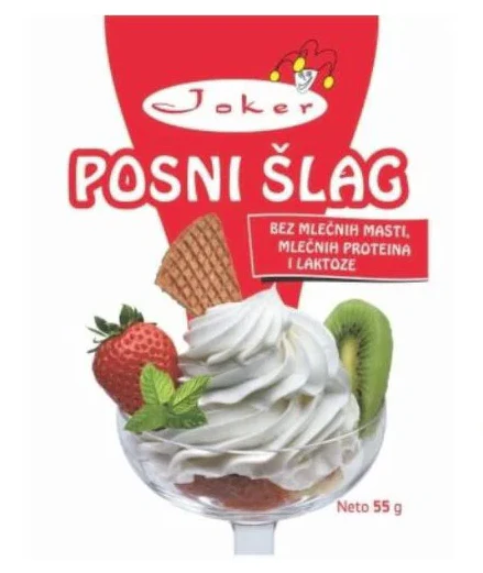 Posni Slag (Vegan Whipped Cream, White) Joker, 55g