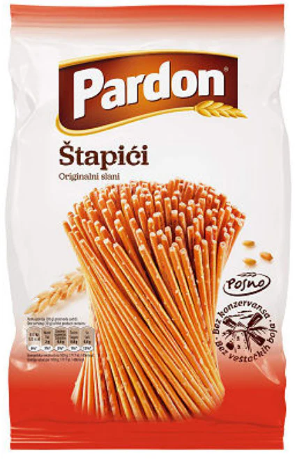 Pretzel Salted Sticks, Slani Stapici (Pardon) 200g