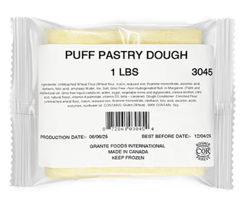Puff Pastry Dough Slab (Grante) 1 lb (16 oz)