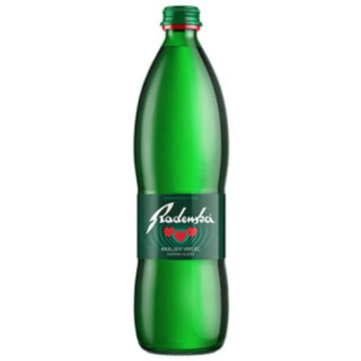 Radenska Natural Sparkling Mineral Water, 750 ml GLASS