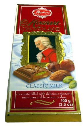 Reber Mozart Chocolate, Classic Milk, 100g