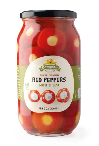 Red Peppers Stuffed with Cheese (Domasen) 1kg