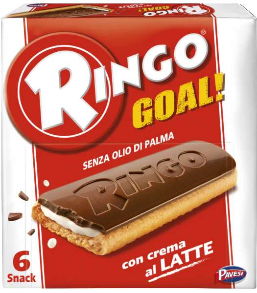 Ringo Goal con Crema al Latte (Pavesi) 6pk  168g