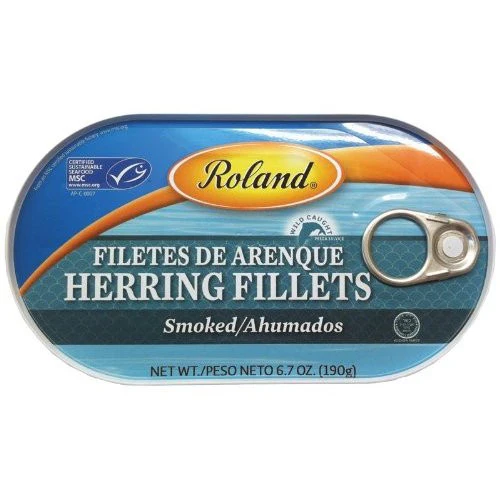 Roland Smoked Herring Fillets, 6.7-Ounce Box (Pack of 6)